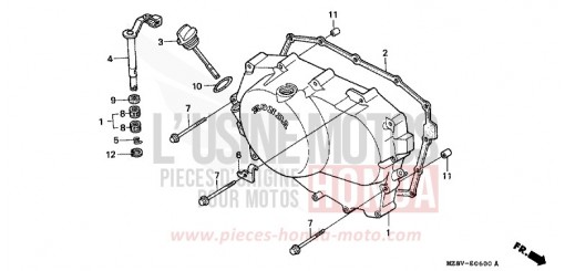 PANNEAU CARTER-MOTEUR D. VT600CX de 1999